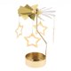 thumbnail image 4 of Vela Giratoria De Decoración Navide?a, Portavelas De Té, Candelabro, Estrella Dorada, 4 of 5