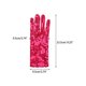 thumbnail image 2 of INSPIRE CHIC Guantes de lentejuelas para mujer, guantes de baile brillantes de dedo completo, mangas de baile brillantes para fiesta, banquete, disfraz, vestido de fiesta, rojo rosa, 2 of 5