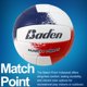 thumbnail image 2 of Balón de Voleibol Baden MatchPoint Tamaño Oficial 5 Rojo/Blanco, 2 of 6