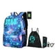 thumbnail image 1 of New School Backpack for Boy Girls Anime Cartoon Luminous Children's Bags Anti-Theft Bookbag Daypack Shoulder Rucksack Laptop Bag, 1 of 3