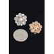 thumbnail image 2 of Aretes Fashnzfab Starburst De Perlas Falsas Dorado, 2 of 2
