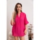 thumbnail image 2 of Blusa Mujer Lino Algodón Premium Liviana Cuello Mao 8057, 2 of 3