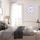 thumbnail image 5 of Reloj de pared silencioso retro de 12 pulgadas para interiores y exteriores, resistente al agua y con termómetro, 5 of 5