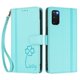 thumbnail image 3 of Funda Cartera Trébol para Samsung Galaxy S20 con Ranuras Tarjetas y Carga Inalámbrica Verde menta, 3 of 6