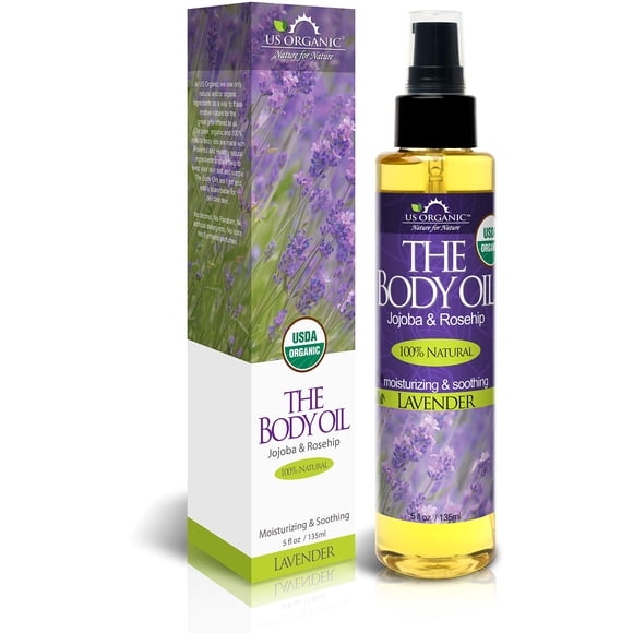 Aceite corporal US Organic Elegant Lavender 150 ml con jojoba y rosa mosqueta