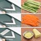 thumbnail image 5 of Cortador de alimentos NACOLUS con cuchilla V ajustable y recipiente, 5 of 8