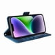 thumbnail image 3 of Carcasa FOXDOCK iPhone 14 Plus de cuero PU, diseño acolchado clásico, protección contra caídas y rayones, 3 of 5