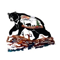 Bothyi - Adorno De Pared De Animales, Arte De Pared De Metal Para Baño, Sala De Estar, Sobre La Cama, Estilo C