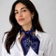 thumbnail image 5 of Pañuelo tipo seda 70 x 70 bandana elegante azul Talla Única, 5 of 5