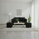 thumbnail image 1 of Living Aurelia 2 Cuerpos + 2 Pouf Tela Negro, 1 of 2
