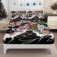 thumbnail image 1 of Dark Knight and His Enemies Fitted Sheet Gotham City Supervillain Collection Themed Mattress Protector Elastic Design for Perfect B, 1 of 1