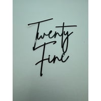 Adorno Para Tartas Qwtowfm, 20 Finitas, Acrílico Dorado