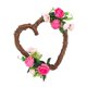 thumbnail image 4 of Festival De Fiesta De Cumpleaños De 11.81 Pulgadas Corazón De Corazón 11.81 "Valentine's Day Wreath, 4 of 5