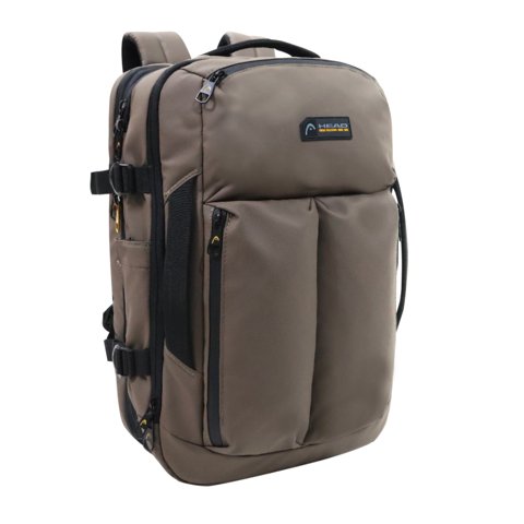 Mochila De Viaje Expandible Shark Waterproof Cafe Head