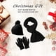 thumbnail image 4 of Conjunto de tres piezas de gorro, bufanda y guantes, cálido y aislante, gorro de punto grueso., 4 of 6