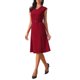thumbnail image 4 of Vestido sin mangas para mujer INSPIRE CHIC Escote en V Elegante Fiesta de Cóctel Línea A Vestidos S Rojo, 4 of 5