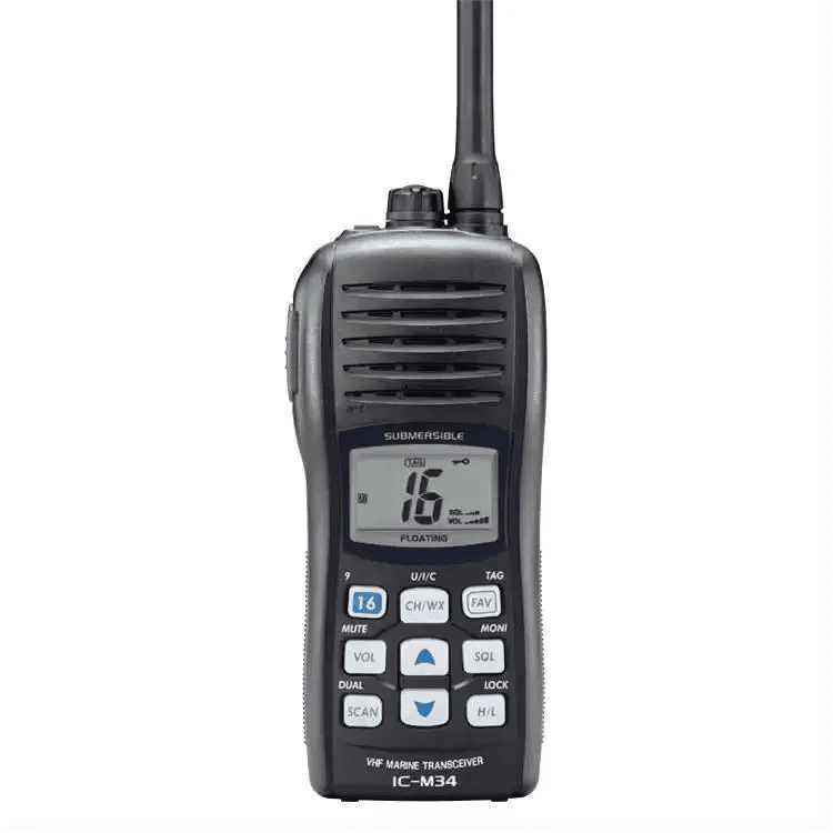 Icom Ic-m33 Radio Flotante Para Agua Con 5w De Potencia Y Protección Jis-7