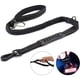 thumbnail image 1 of Correa resistente para perros grandes de hasta 40 kg, reflectante para entrenamiento de paseo, con amortiguación elástica y hebilla para cinturón de seguridad de coche, 2 asas acolchadas para mayor co, 1 of 8
