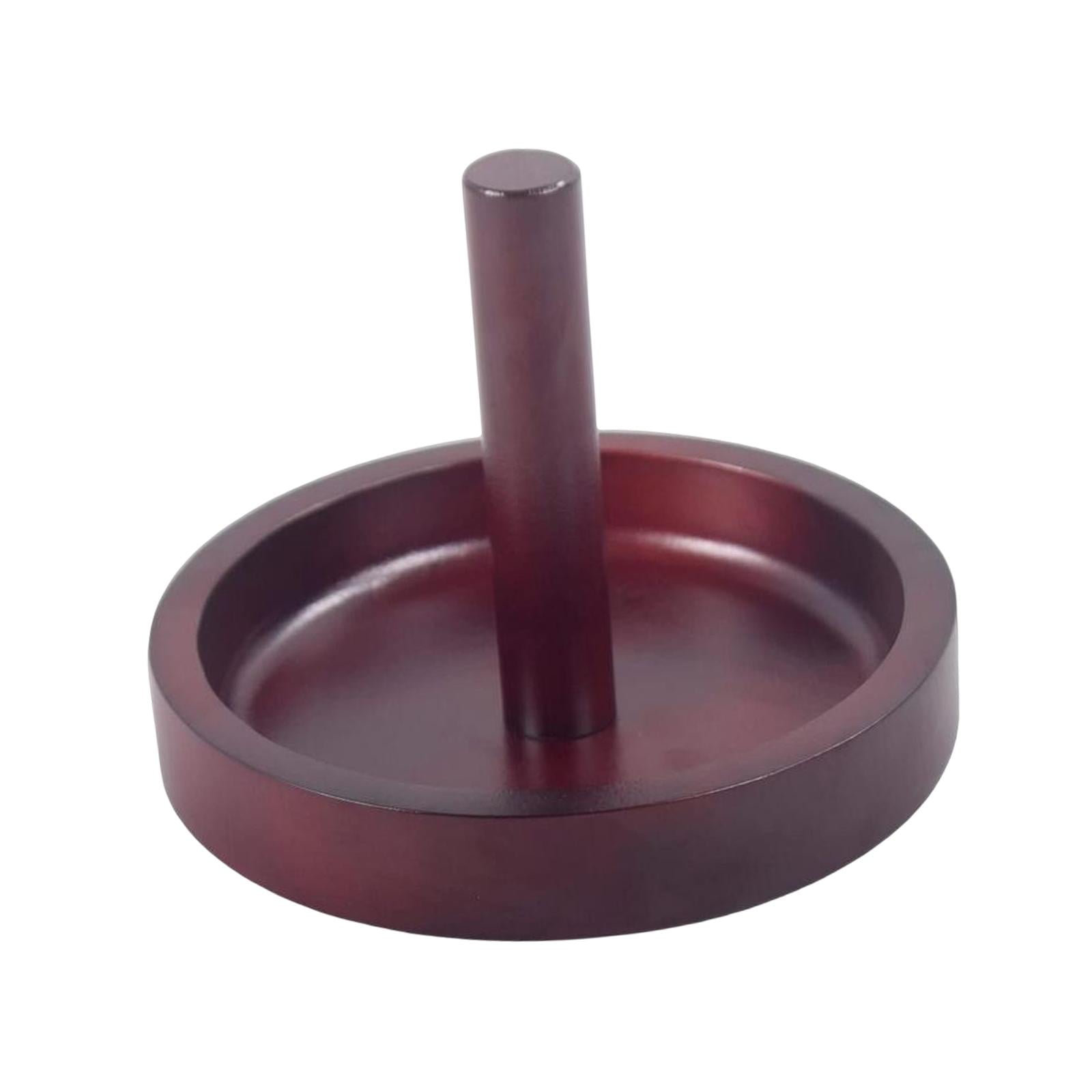 Fiocias - Cono De Billar De Madera Tazón De Talco Cono Titular De Tiza Para Sala De Juegos Accesorio Rojo