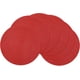 thumbnail image 1 of XmhyTop Juego de 6 Manteletes Redondos Individuales de Algodón Premium, Antideslizantes con Textura Gruesa, Resistentes al Calor, Estilo D, 38cm, Color Rojo, 1 of 5