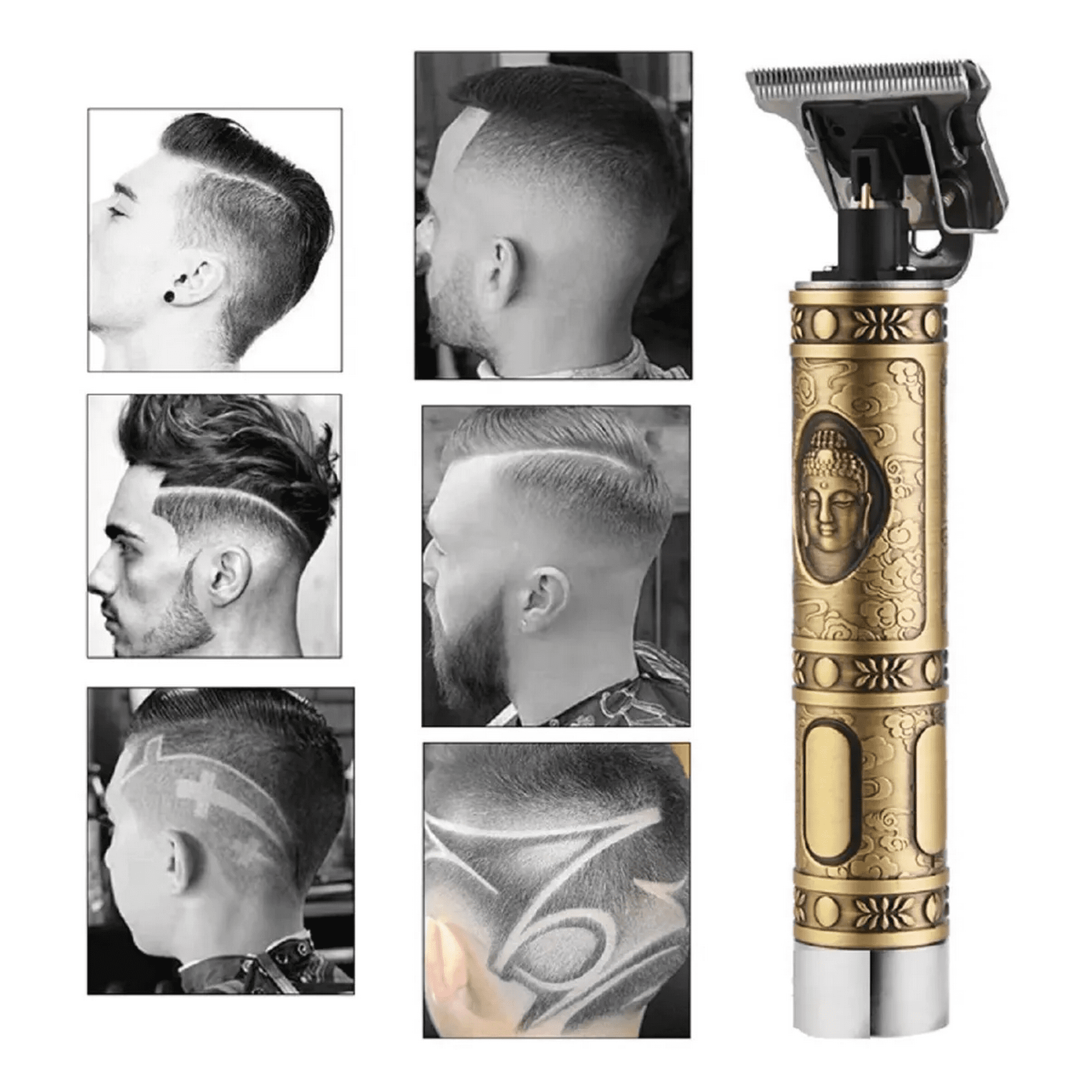 Mitienda - Máquina De Afeitar Dragon Hair Clipper Dorada Liviana