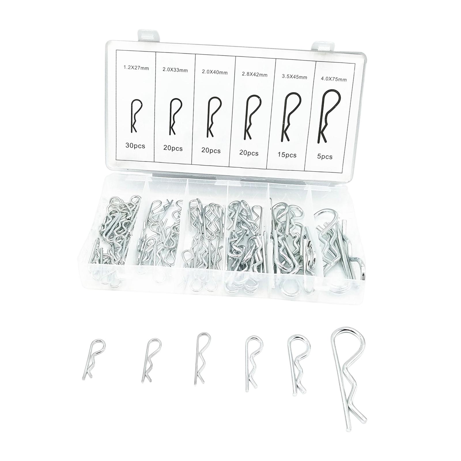 Ioensy - 110 Pasadores De Chaveta Pasadores En Forma De R Para Tractores, Camiones Ligeros