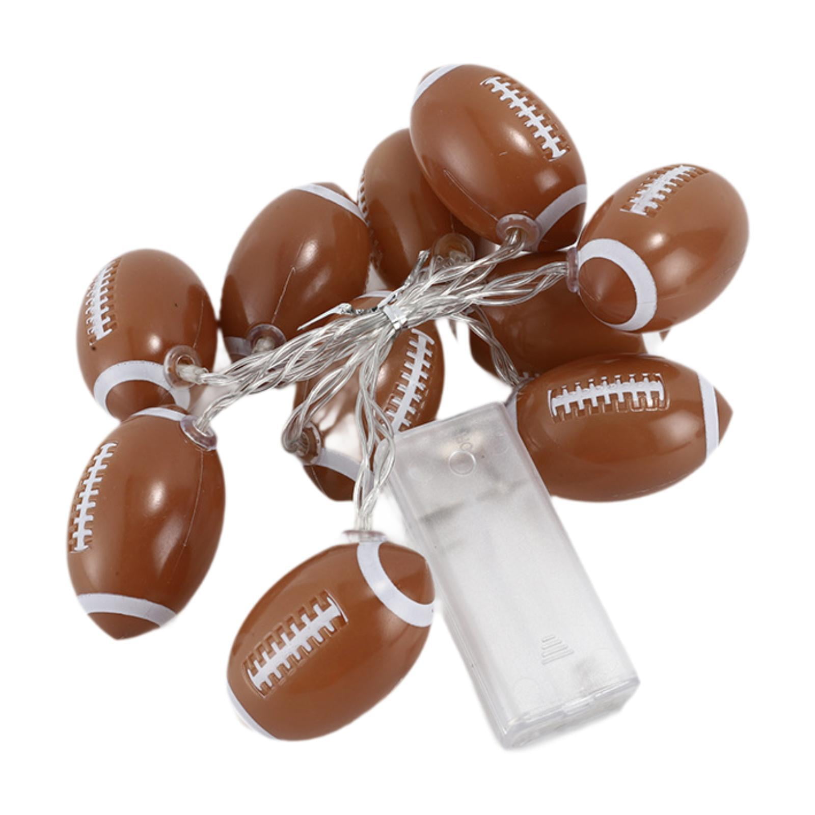 Ioensy - Luces Temáticas De Pelota Deportiva, Cadena De Luces Práctica Para Pasarela De Patio Trasero, Cumpleaños, Rugby