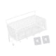 thumbnail image 2 of Cesta De Almacenamiento De Gabinete Cesta De Alambre De Acero Resistente Para Frutas Verduras Snacks Blanco M Con Gancho, 2 of 5