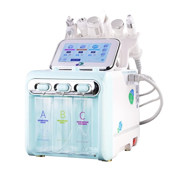 Máquina de cuidado facial OIJIIE Hydrogen Oxygen 6 in 1 Green