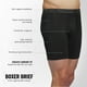 thumbnail image 3 of Calzoncillo bóxer adidas para hombre, paquete de 3 unidades, microfibra, negro/gris ónix, 3 of 3