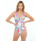 thumbnail image 1 of Traje de Baño Rebajado Argolla Estampado verde, 1 of 3