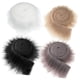 thumbnail image 5 of 4 x Tela de piel sintética Piel esponjosa Disfraz Artesanía Juguete DIY Parches de tela artificial para Gnomo Barba Pelo Sombrero de Papá Noel Zapatos BlancoNegro CaquiGris, 5 of 5