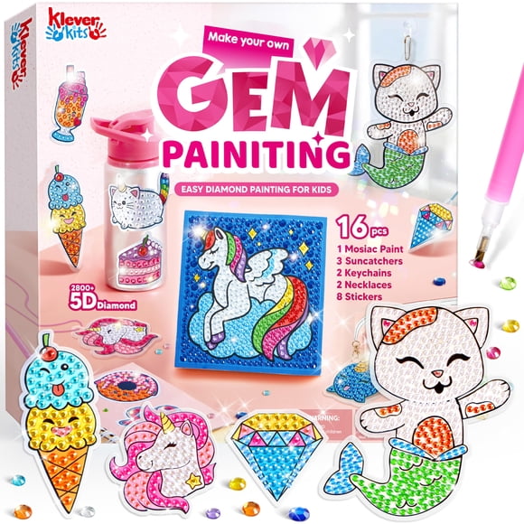 Kit De Pintura Con Diamantes Gem Art Con Gemas 5d Para Niñas De 6 A 12 Años