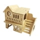 thumbnail image 4 of Cabaña Escondite De Animales Pequeños De Madera, Juguetes De Juego, Casa De Hámster Para Mascotas Pequeñas De Hámster, Estilo B, 4 of 5