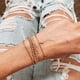 thumbnail image 3 of Pulseras de cuentas para mujeres, delicadas pulseras elásticas con cuentas, juego para mujeres, pulsera ajustable de plata esterlina/chapada en oro de 14 quilates, joyería para mujeres, de moda, 7 pul, 3 of 6