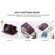 thumbnail image 5 of Funda tipo cartera de piel sintética FOXDOCK para Samsung Galaxy S26 Pro – Resistente a golpes y a las interferencias RFID – Correa de mano larga Púrpura, 5 of 5