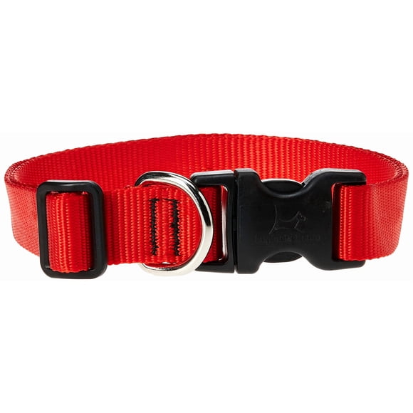 Collar para Perro LupinePet Basics Rojo Ajustable 16-28" Grande