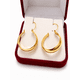 thumbnail image 3 of Aros Argolla Bote 2,7cm Largo N4 Oro 18k 3.10gr Mujer Regalo Dorado, 3 of 7