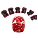 thumbnail image 3 of Juego De Equipo De Protección Para Niños De 7 Piezas, Casco De Ciclismo, Rodilleras, Muñequeras, Rojo, 3 of 3