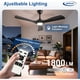 thumbnail image 3 of Ventilador de Techo Depuley 52 Pulgadas Luz Negro 3 Aspas Motor DC, 3 of 3
