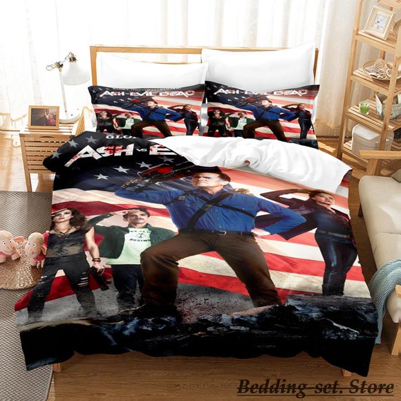 Ash VS Evil Dead Bedding Set Bed Set Aldult Kid Bedroom Duvetcover Setsparure de lit Bed