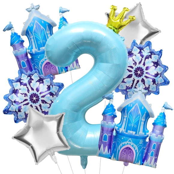 Set De Decoración Para Fiesta De 2 º Cumpleaños Temática De Invierno