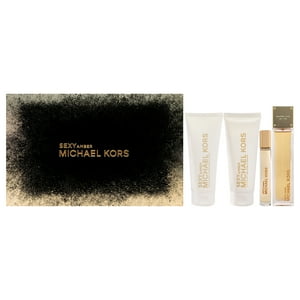 Michael Kors - Sexy Amber De Para Mujer - Set De Regalo Edp Spray, Edp Splash, Loción Corporal, Gel De Ducha