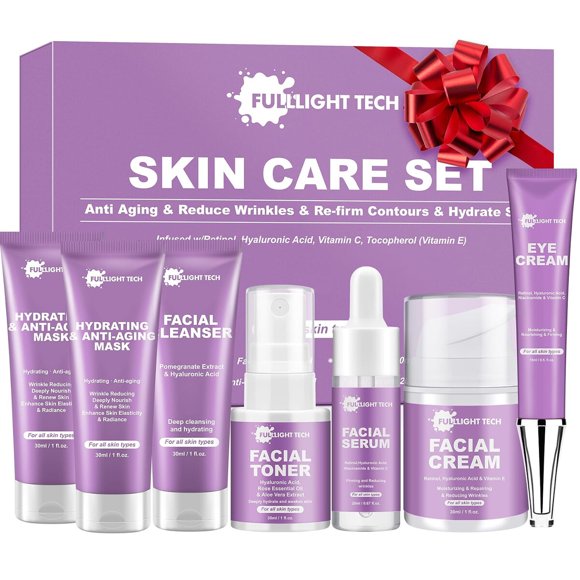 Set Cuidado Facial Fulllight Tech 7P Antiarrugas Retinol