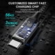 thumbnail image 3 of Cable de carga USB-A a USB-C de 30 cm, paquete de 2, color gris, 3 of 8