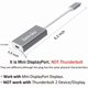 thumbnail image 2 of Adaptador USB-C a Mini DisplayPort Amiroko 4K para MacBook Gray, 2 of 8