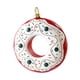 thumbnail image 3 of Adorno Para árbol De Navidad, Bonito Adorno Colgante Para Jardín, Dormitorio, Sala De Estar, 10 X 12 Cm, Donut Rojo Y Blanco, 3 of 3
