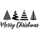 thumbnail image 1 of Decomural Merry Christmas Trees WS-50025, 1 of 2
