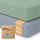 thumbnail image 1 of Pack de 2 Sábanas Ajustables KeaBabies 97 × 66 cm de Muselina para Cuna Mini, 1 of 9