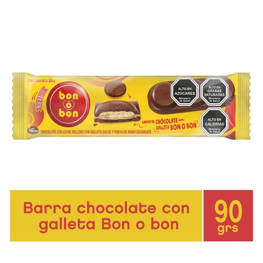 Chocolate Con Galleta Bon O Bon 90 g Arcor